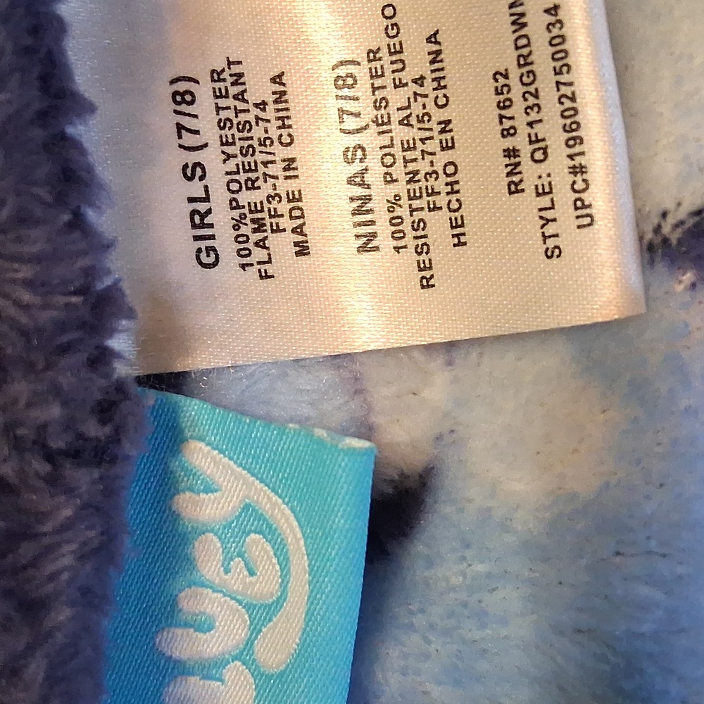 Bluey Pajama Robe -kids Blue and Yellow - Picture 2 of 5